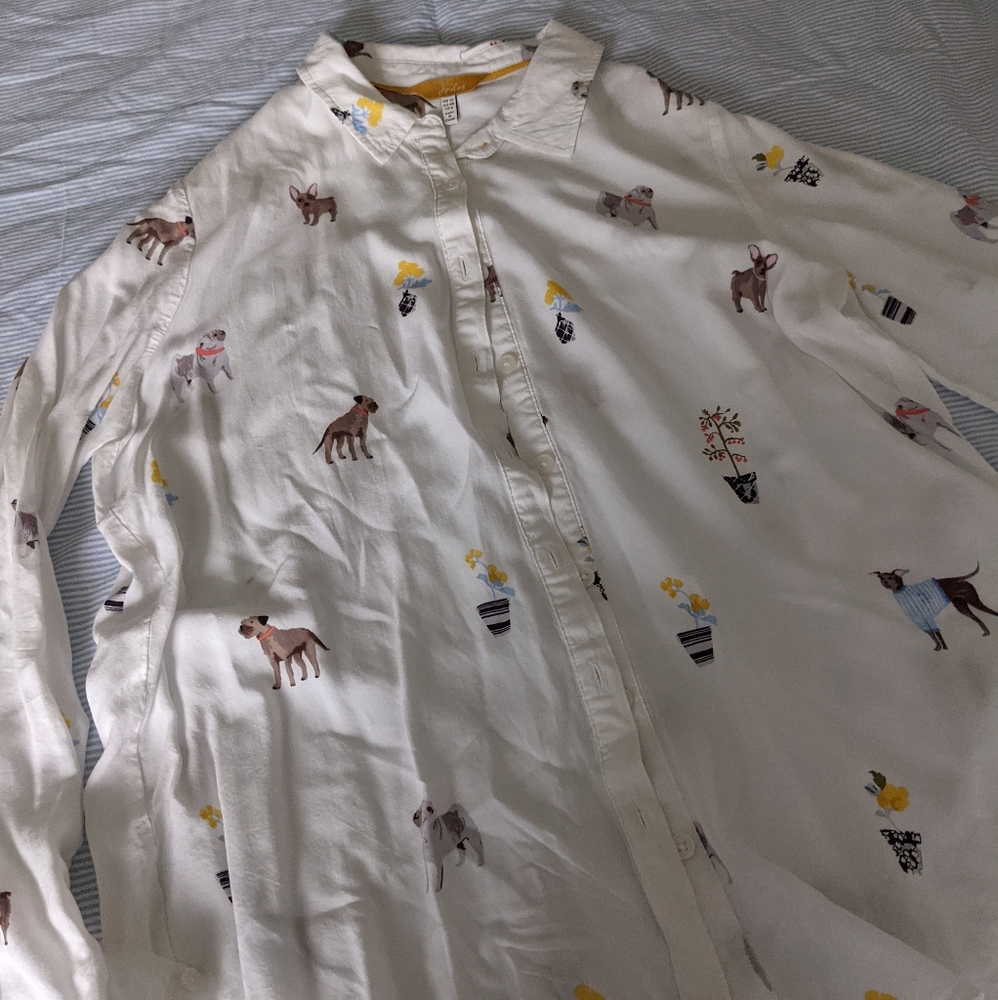 Joules Button Up Blouse